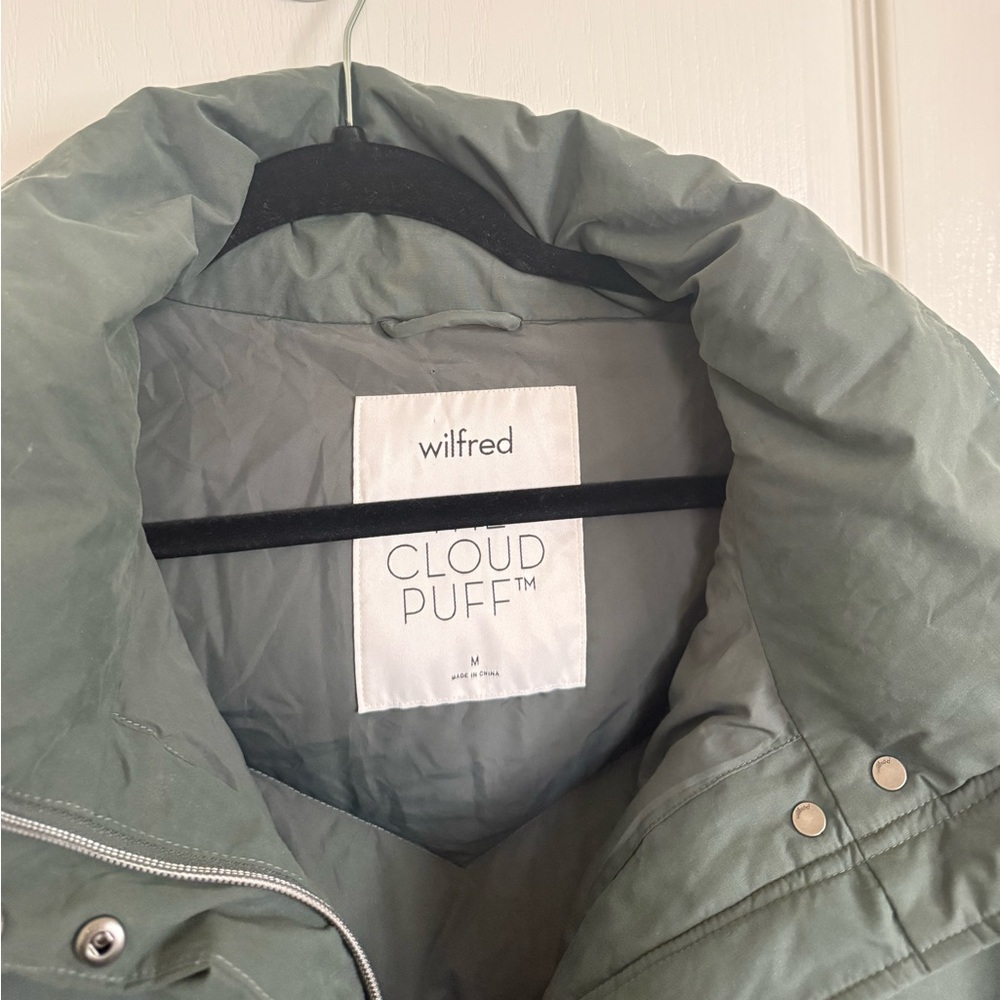 Aritzia Wilfred The Cloud Puff Jacket in Green - Picture 2 of 9